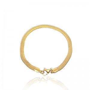 Europäische und amerikanische Mode Edelstahl vergoldete Klingenkette